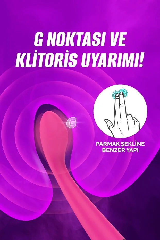Klitoris ve G Noktası Uyarıcılı, Titreşimli Silikon Vibratör - Dijital Pembe Cinsel Oyuncak