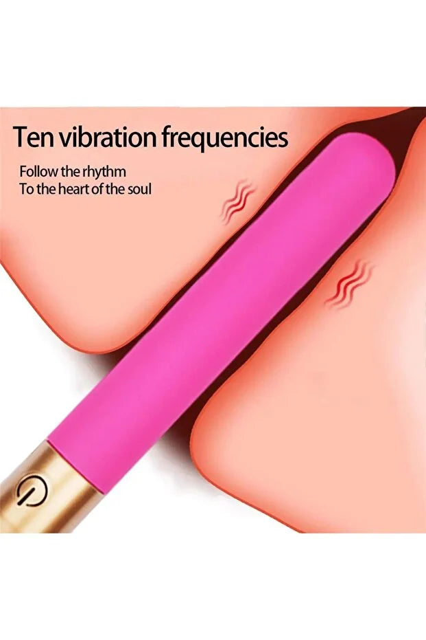 Vibratör: Fırça Uçlu 10 Modlu Vibratör Hassas G Nokta Uyarımı - Mor
