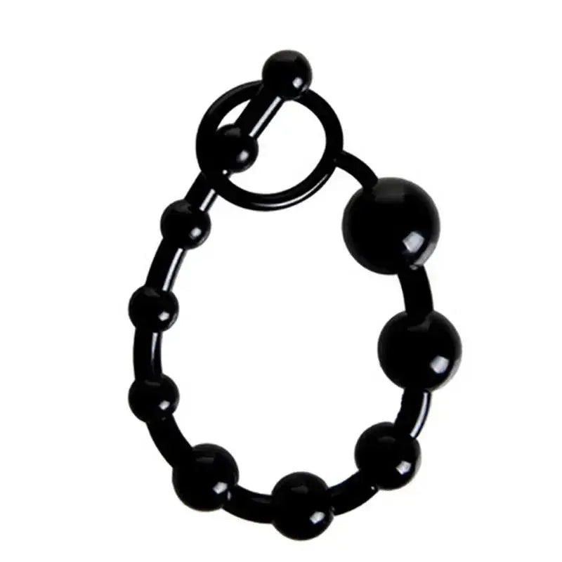 Anal Boncuk Siyah – Yumuşak Silikon, Ergonomik ve Hafif Tasarım
