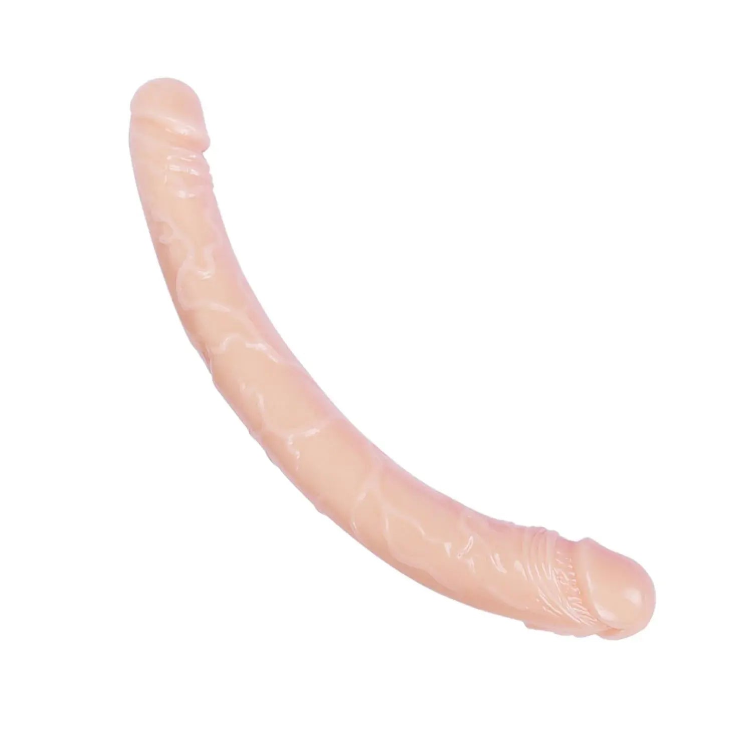 Çift Uçlu Realistik Dildo – 38 cm | Esnek & Silikon