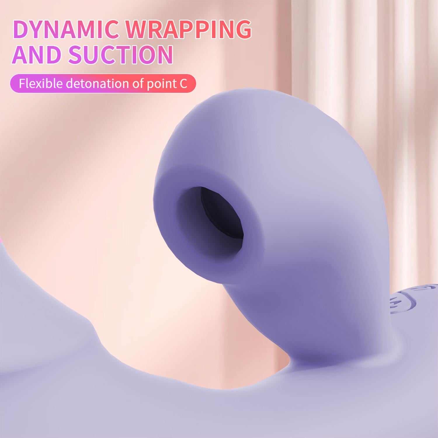 Vibratör: Emişli Kavisli Rabbit G Nokta Uyarıcı Mor