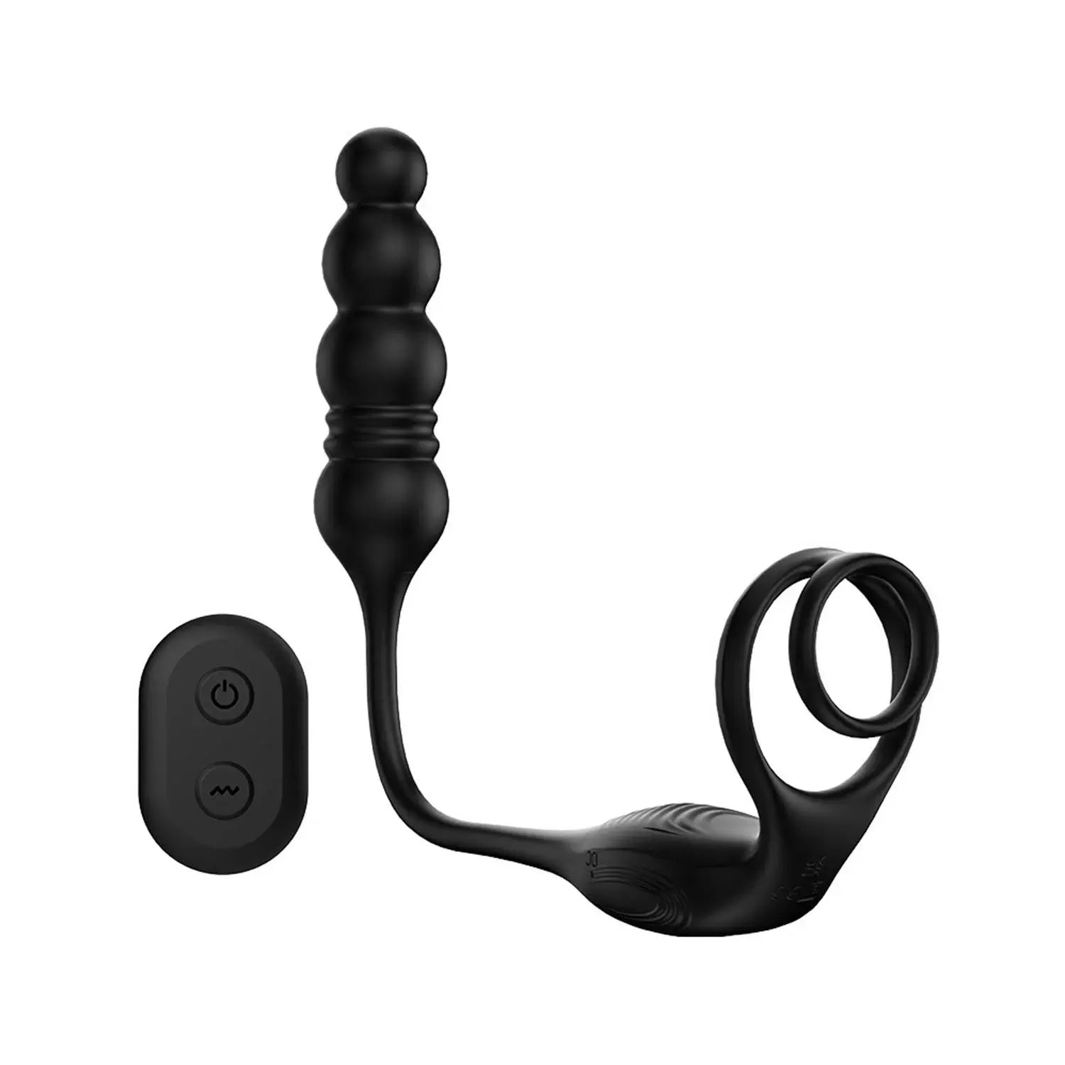Erkekler İçin Çift Halkalı Anal Vibratör – Prostat Masajörü ile Çok Yönlü Uyarım