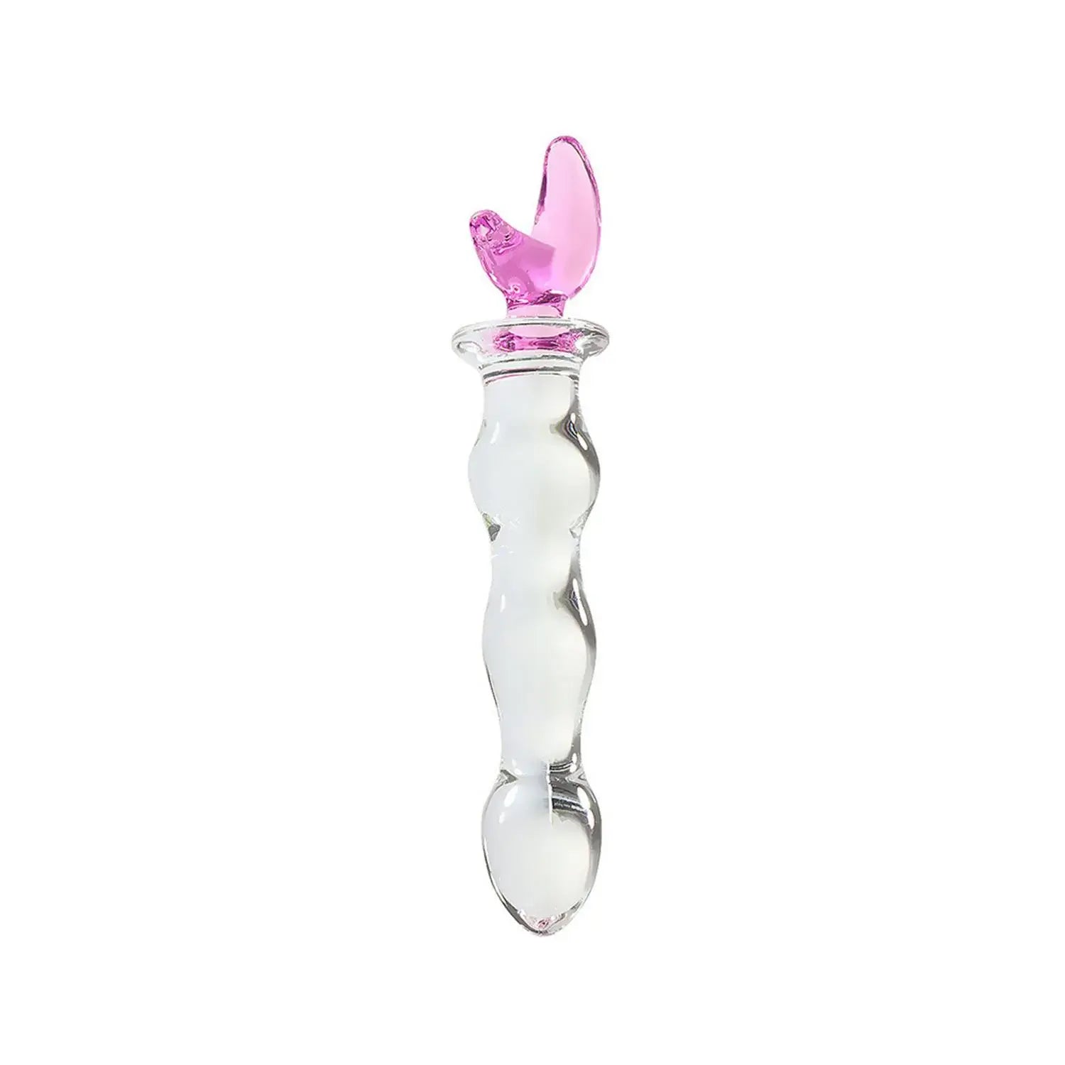 Figürlü Cam Anal Dildo – Borosilikat Cam, Yıldız & Hilal Detaylı