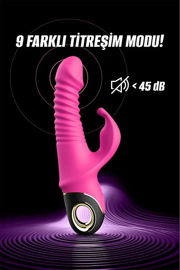 Hareketli Rabbit Vibratör Pembe Canavar Tavşan