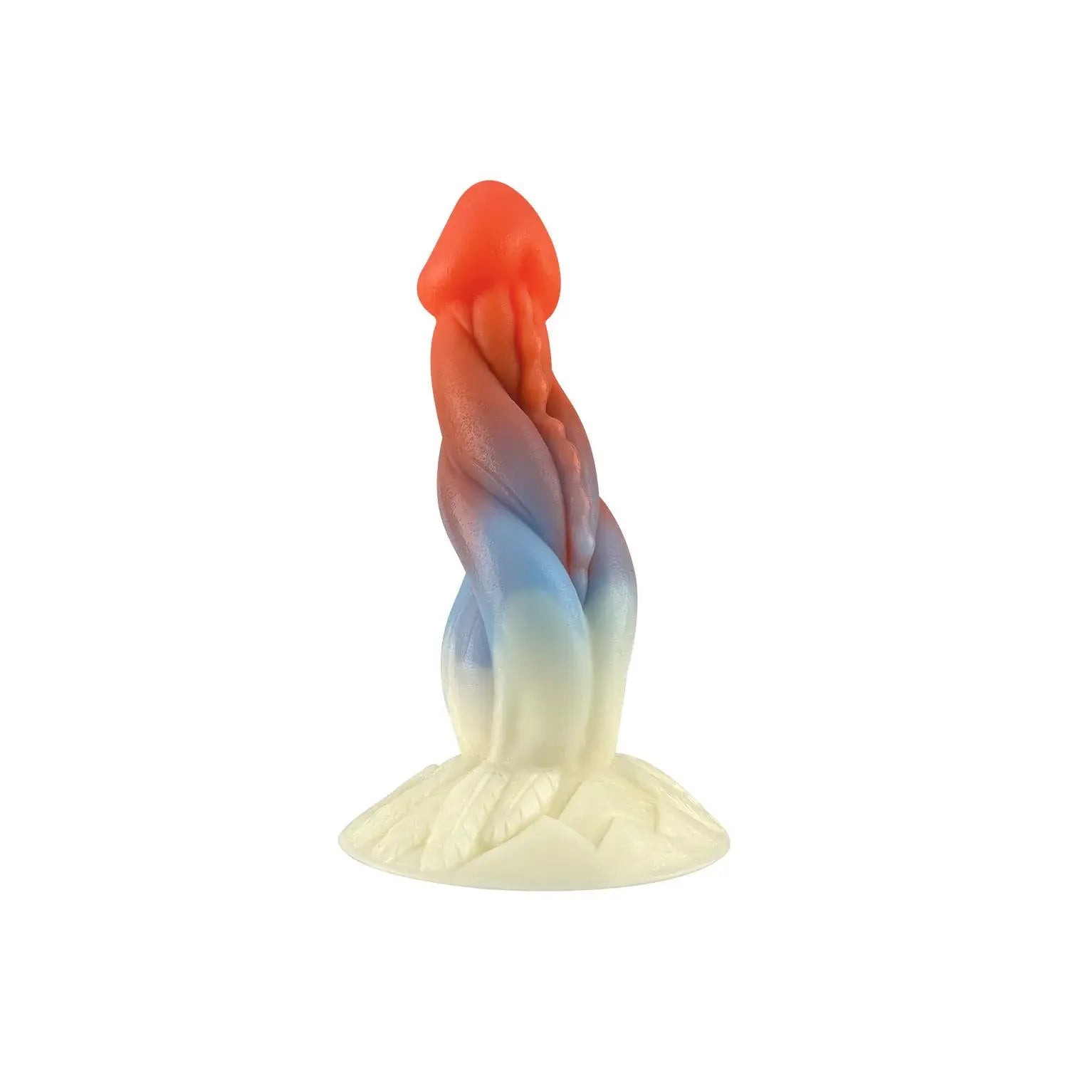 Renkli Spiral Tasarımlı Fantazi Dildo – Yumuşak Silikon, Gerçekçi Dokulu