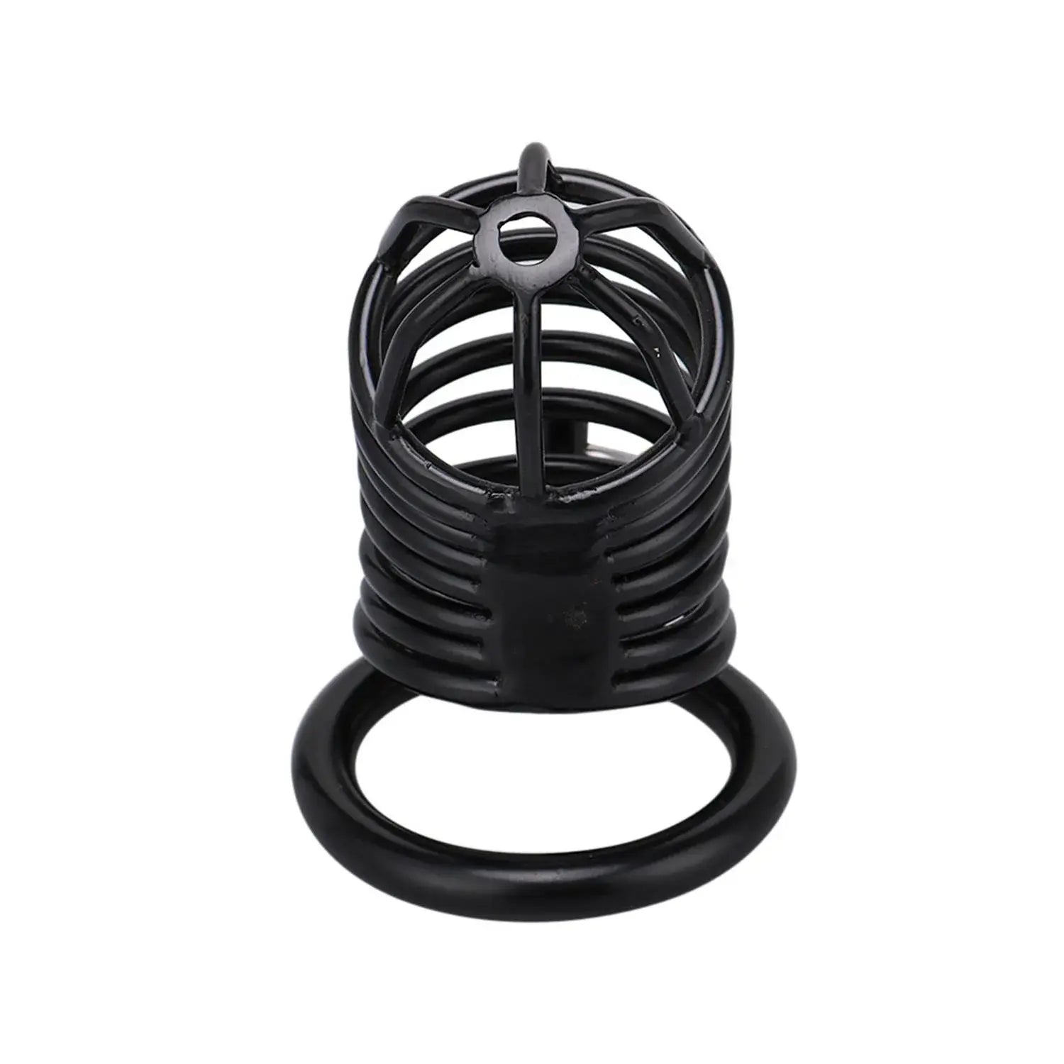 Siyah Metal Penis Kilidi 40mm  – Ayarlanabilir Çelik Kafes + Asma Kilit