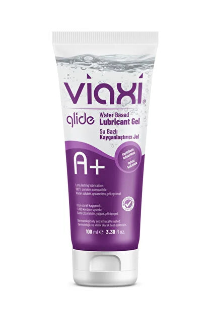 VIAXI GLIDE Doğal Kayganlaştırıcı Jel A+ 100 ML, Su Bazlı, Tatsız Kokusuz